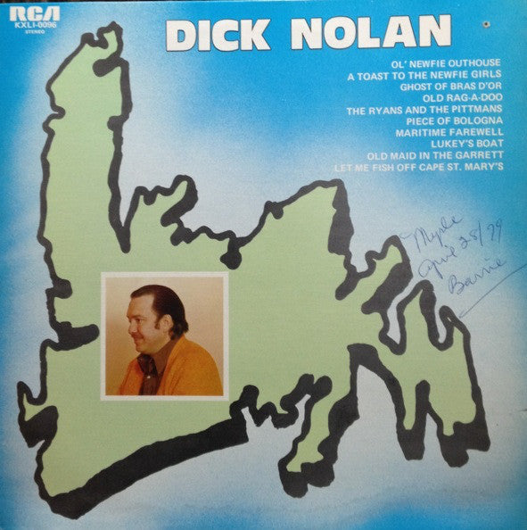 Dick Nolan ‎– Dick Nolan 1975-  Folk, Maritime, Country ,Newfoundland (vinyl)