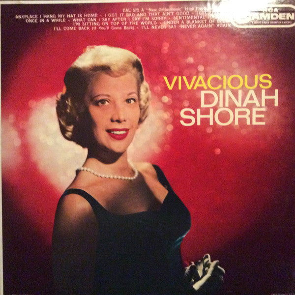 Dinah Shore ‎– Vivacious - Rare 1960 pop Vocal (vinyl)
