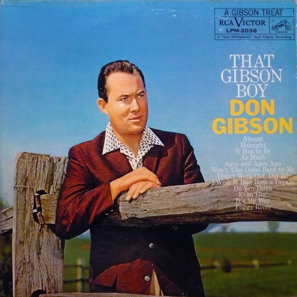 Don Gibson ‎– That Gibson Boy -1959 -  Folk, World, & Country (vinyl)