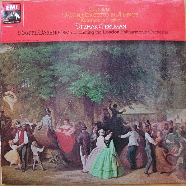 Dvorak - The London Philharmonic Orchestra - Itzhak Perlman - Daniel Barenboim ‎– Concerto & Romance -1975- Classical  (vinyl)