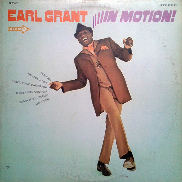 Earl Grant ‎– In Motion! - 1968- Jazz ,Pop (Rare Vinyl)