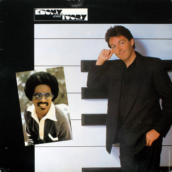 Paul McCartney ‎& Stevie Wonder – Ebony And Ivory - 1982-Rock, Funk / Soul (German 12" Single)
