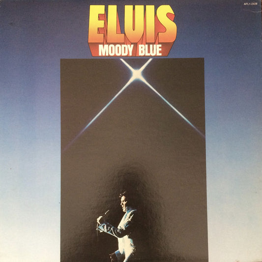 Elvis Presley ‎– Moody Blue - 1977 - Classic Rock (vinyl lp) re issue tan label