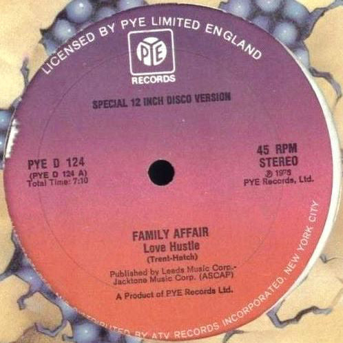 Family Affair ‎– Love Hustle - 1976- Funk / Soul Vinyl, 12", 45 RPM