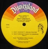Fess Parker, Buddy Ebsen ‎– Walt Disney's Three Adventures Of Davy Crockett -Non
