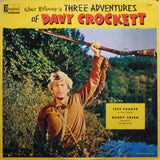 Fess Parker, Buddy Ebsen ‎– Walt Disney's Three Adventures Of Davy Crockett -Non