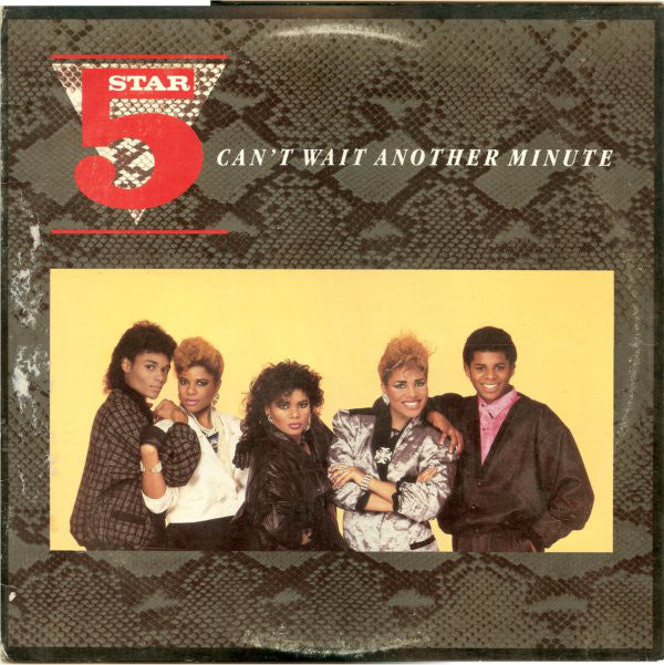 Five Star ‎– Can't Wait Another Minute - 1986 Synth-pop, Disco (vinyl)