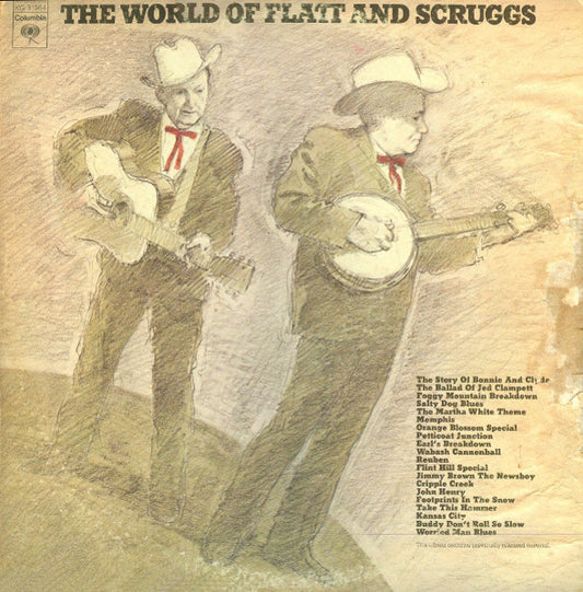 Flatt & Scruggs ‎– The World Of Flatt And Scruggs - Folk, World, & Country Style: Bluegrass (Clearance) 1 of 2 ALBUMS