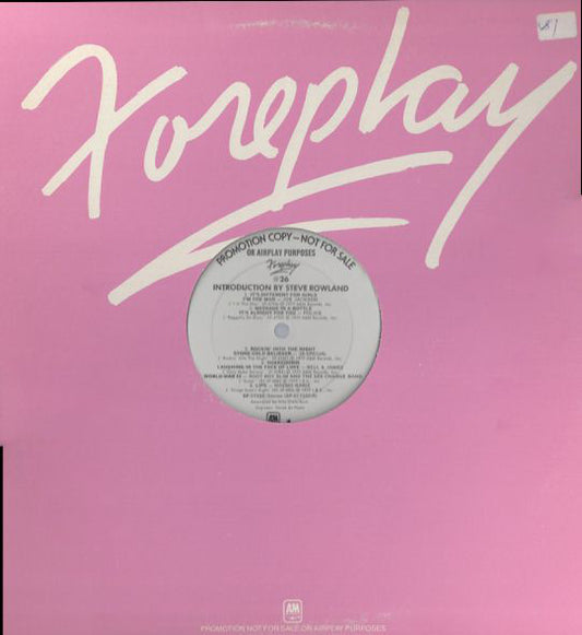 Foreplay #26 (various)-1979- Pop Rock, Power Pop, New Wave, Southern Rock, Disco (vinyl sampler)