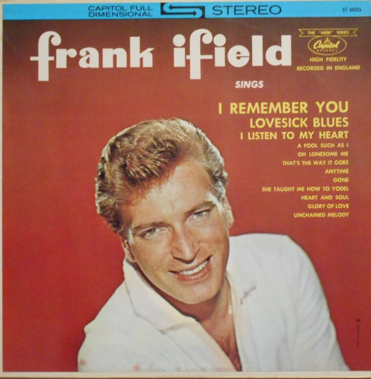 Frank Ifield – Frank Ifield Sings - 1963- The "6000" Series - Pop (Vinyl)