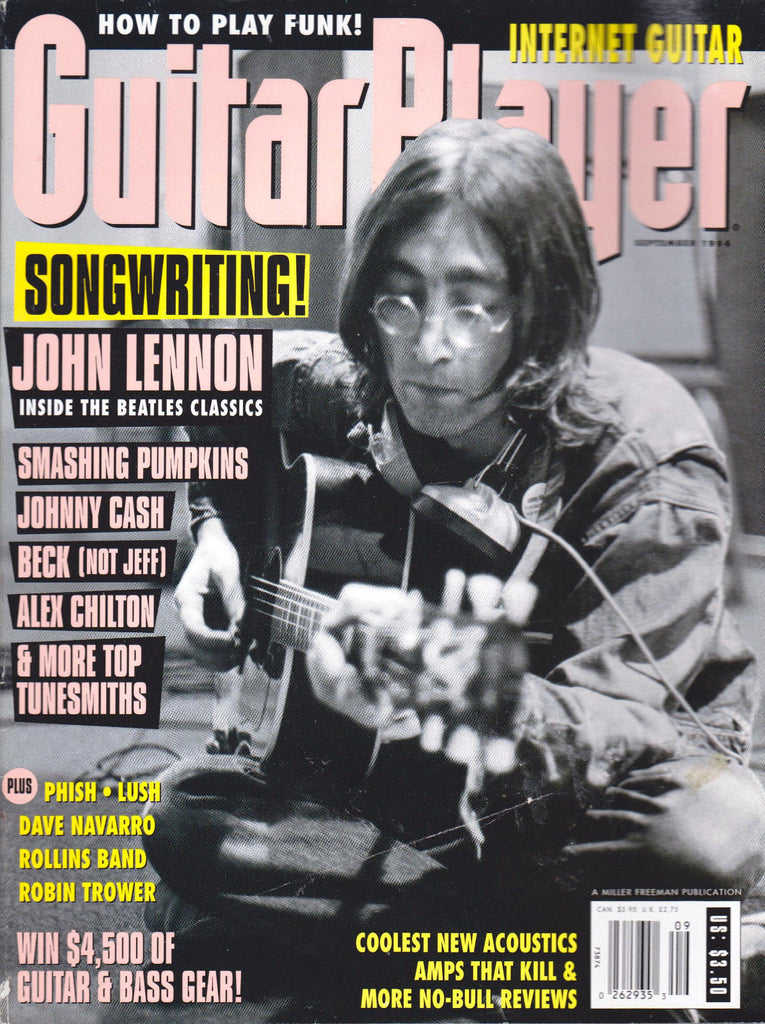 GUITAR PLAYER SEPTEMBER1994 "SONGWRITING! / JOHN LENNON" ( used magazine - Rare)