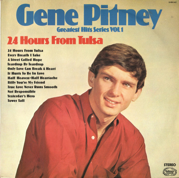 Gene Pitney ‎– 24 Hours From Tulsa (Greatest Hits Series Vol 1) - 1974 Pop Rock ( UK Import Vinyl)