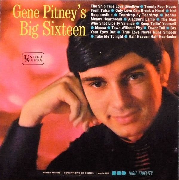 Gene Pitney ‎– Big Sixteen -1964 -Pop Rock (vinyl)