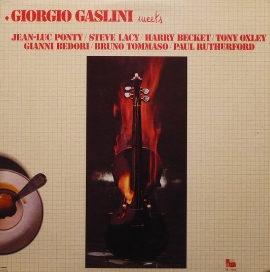 Giorgio Gaslini Meets Jean-Luc Ponty / Steve Lacy / Harry Becket / Tony Oxley / Gianni Bedori / Bruno Tommaso / Paul Rutherford - Free Jazz, 1976 (Vinyl)