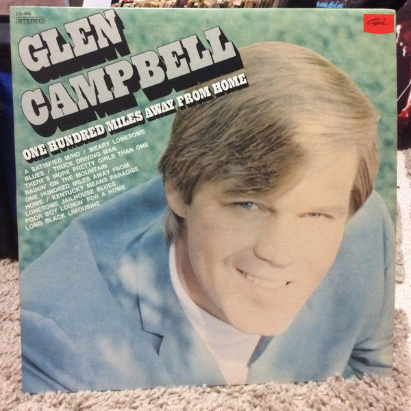 Glen Campbell ‎– One Hundred Miles From Home - 1971-Folk, World, & Country ,Bluegrass (vinyl)