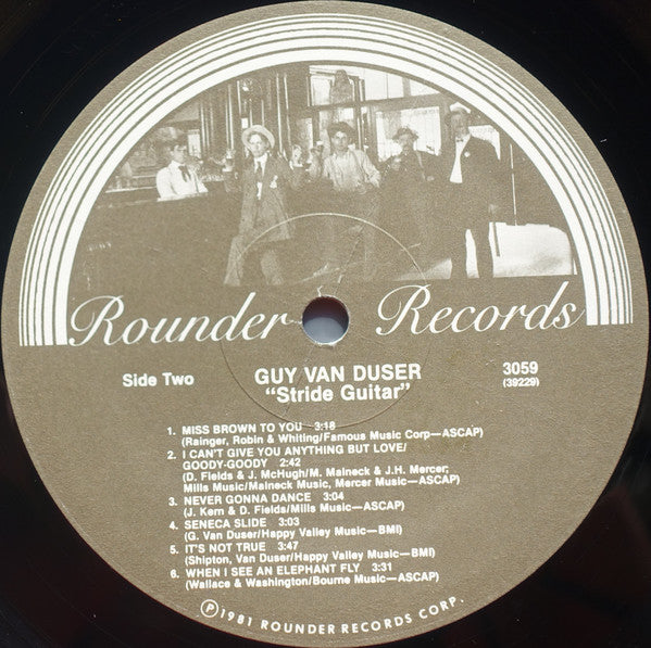 Guy Van Duser ‎– "Stride Guitar" - 1981-Jazz, Folk, World, & Country Style: Ragtime, Swing (vinyl)