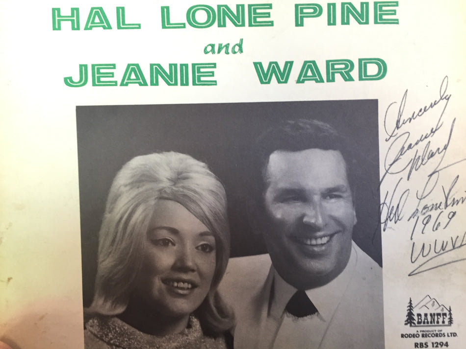 HAL LONE PINE and JEANIE WARD Songs & Laughter SIGNED -Folk (vinyl)