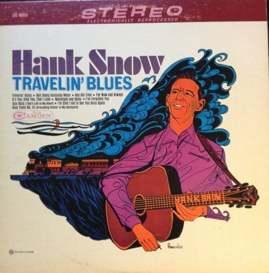 Hank Snow ‎– Travelin' Blues 1968 Folk Country (vinyl)
