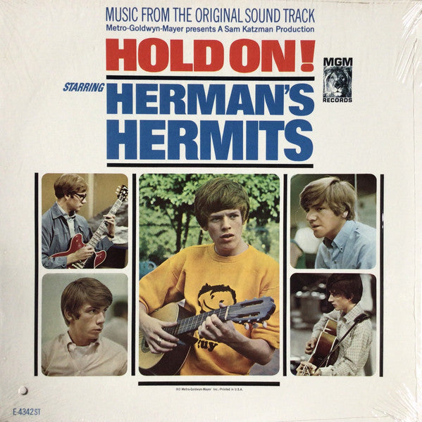 Herman's Hermits ‎– Hold On! -1966 Rock, Pop, Stage & Screen Style: Soundtrack, Pop Rock, Beat (Rare Vinyl)  Excellent Vinyl