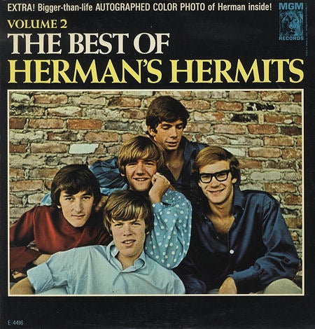 Herman's Hermits ‎– Volume 2: The Best Of Herman's Hermits W/ Poster !
