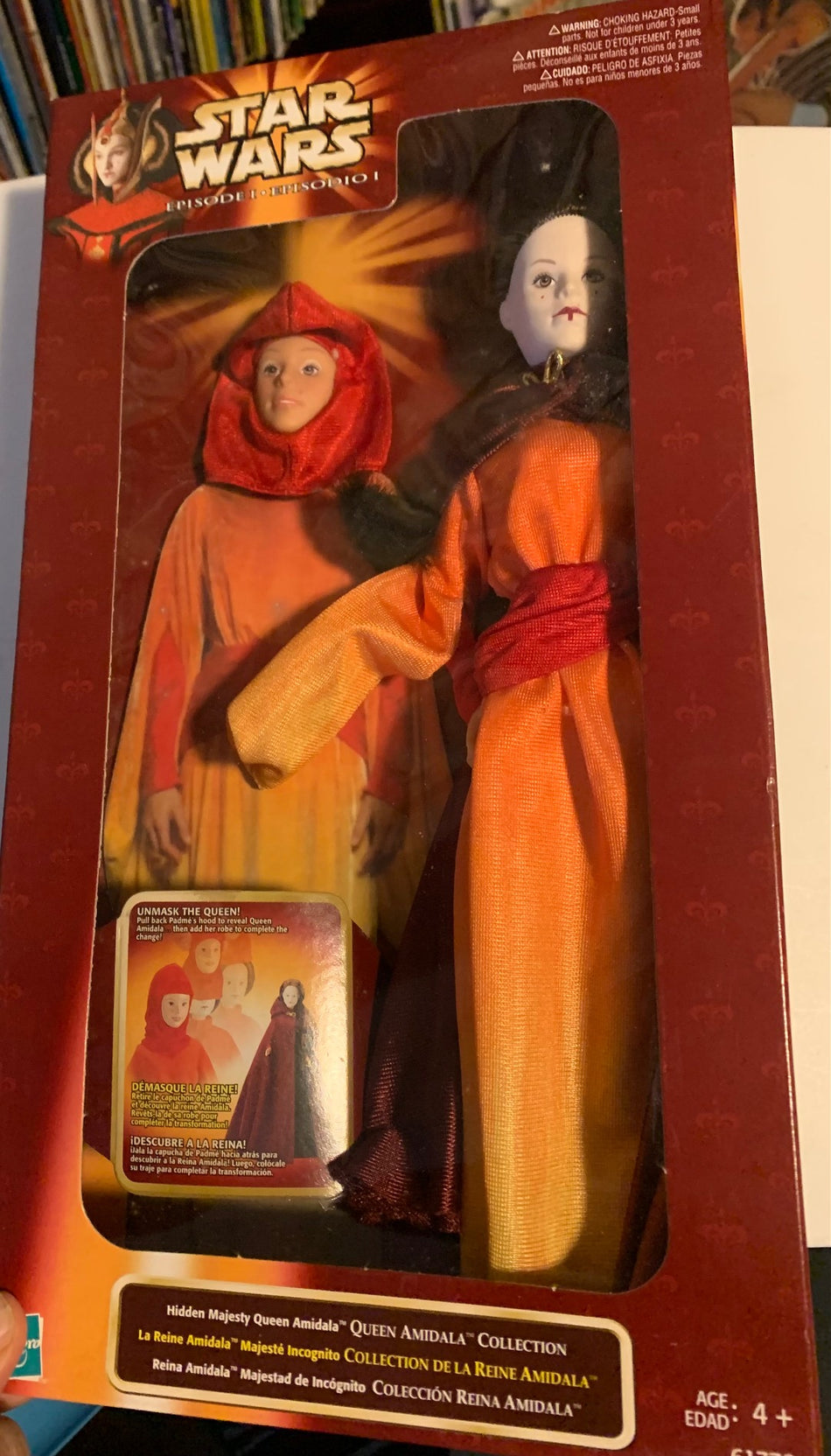 Star Wars Hidden Majesty Queen Amidala Doll 61776 Episode 1, 1998, Hasbro NIP