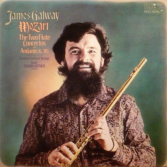 James Galway, Lucerne Festival Strings*, Rudolf Baumgartner - Mozart* ‎– The Two Flute Concertos And Andante, K. 315 -1977- Classical (clearance vinyl)