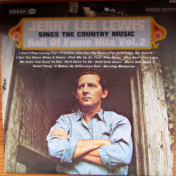 Jerry Lee Lewis ‎– Sings The Country Music Hall Of Fame Hits Vol. 2 -1969- Folk, (vinyl)