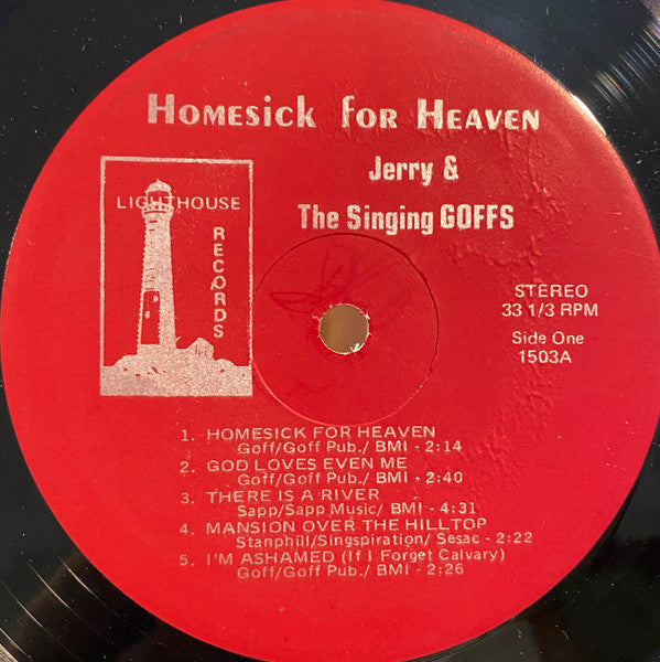Jerry & The Singing Goffs – Homesick For Heaven - 1971-	Folk, World, & Country Style:	Story, Gospel ( New Rare Vinyl )