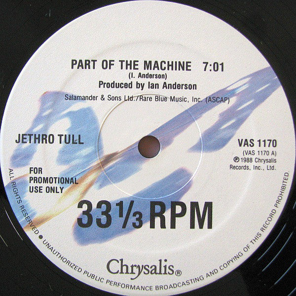 Jethro Tull ‎– Part Of The Machine -1988 - 12", Single, 33 ⅓ RPM, Promo  (vinyl)