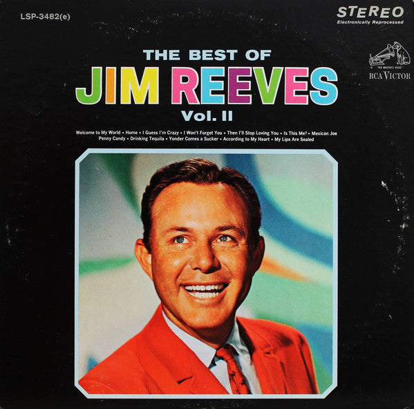 Jim Reeves ‎– The Best Of Jim Reeves Vol. II - 1966-Folk, Country (vinyl)
