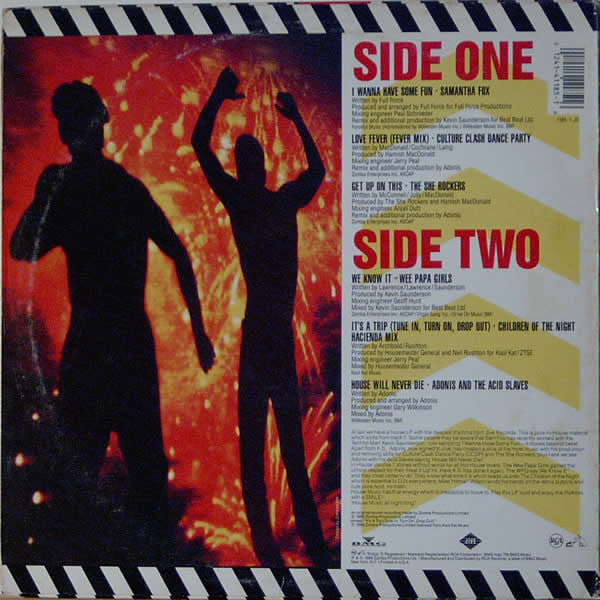 Jive Presents "In House" Volume 1 (Full Length Extended Remixes) 198-Electronic, Hip Hop House, Acid House (vinyl)