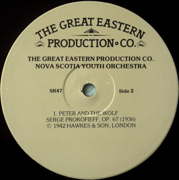 Nova Scotia Youth Orchestra, John Allan Cameron – Peter And The Wolf - 1980Jazz, Classical, Children's (Very Rare Vinyl)