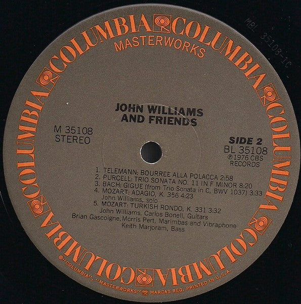 John Williams And Friends - 1976-Baroque, Classical (Vinyl) Mint