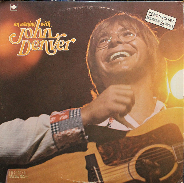 John Denver ‎– An Evening With John Denver - clearance Vinyl - ONLY ONE RECORD FROM THE 2 LP SET