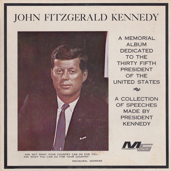 John Fitzgerald Kennedy*, David Cobb ‎– A Memorial Album (The Speeches Of John Fitzgerald Kennedy, The 35th President Of The United States) NEW SEALED VINYL