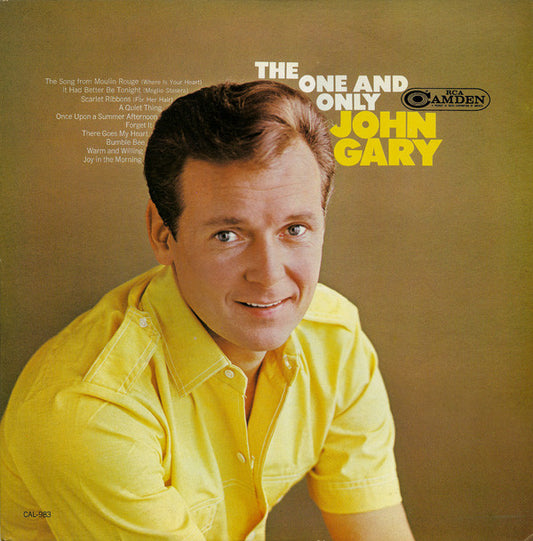 John Gary ‎– The One And Only - 1966 - Easy listening jazz (vinyl)