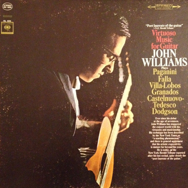 John Williams ‎– Virtuoso Music For Guitar- 1965- Classical (vinyl)