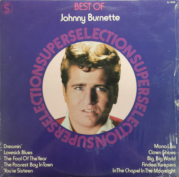 Johnny Burnette ‎– Best Of- 1976 -  Rockabilly (vinyl)