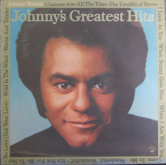 Johnny Mathis ‎– Johnny's Greatest Hits- 1977 Pop Vocal (vinyl)