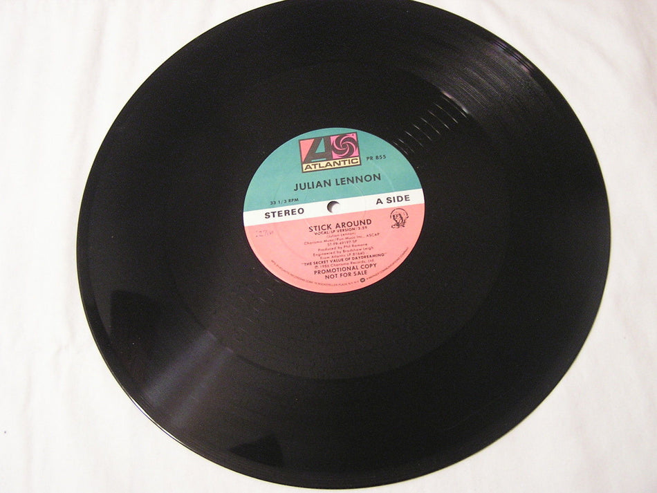 Julian Lennon 12" Promo Single -STICK AROUND - 12", Promo (vinyl)
