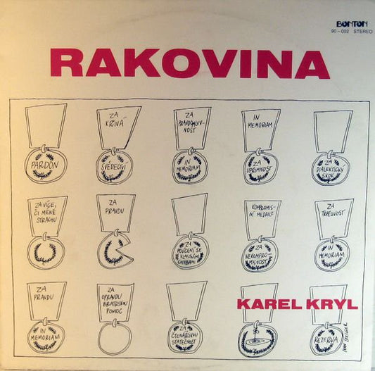 Karel Kryl ‎– Rakovina -1990 Czechoslovakia Folk (vinyl)