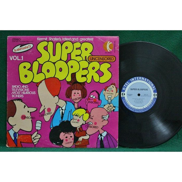 Kermit Shafer – Super Bloopers Vol.1 - 1974- 2 lps- Non Music , Comedy (Clearance Vinyl)