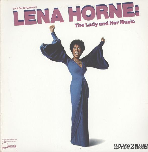 Lena Horne ‎– Lena Horne: The Lady And Her Music (Live On Broadway) (2 lps) (Cloearance Vinyl) NO COVER