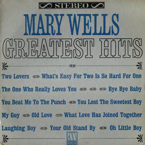 Mary Wells ‎– Greatest Hits -1964  Funk / Soul (rare vinyl)