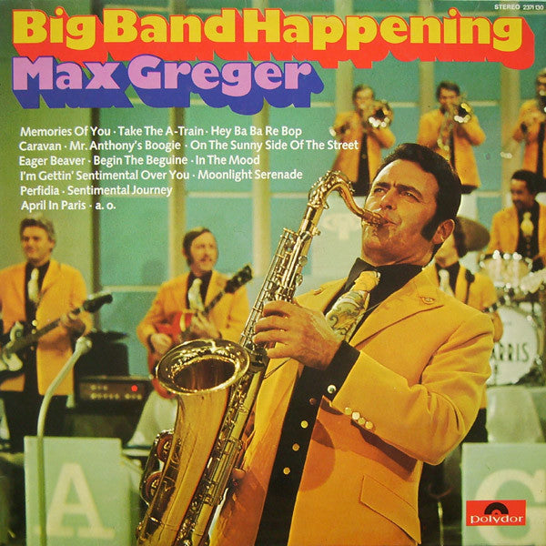 Max Greger ‎– Big Band Happening -1973- Jazz, big band (vinyl)