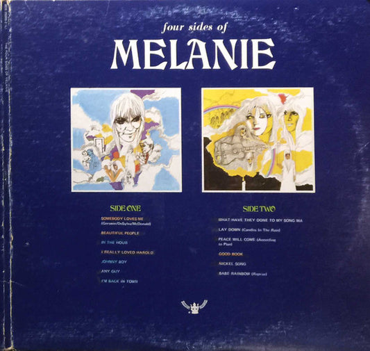Melanie ‎– Four Sides Of Melanie - (2lps) - 1972- Psychedelic Rock, Folk (Vinyl)