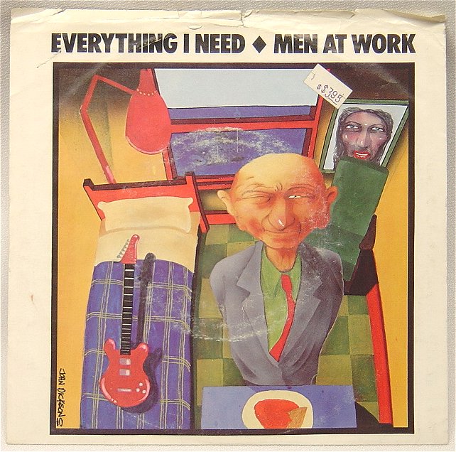 Men At Work - Everything I Need - 1985-Synth-pop - 12" Single Lp (vinyl)