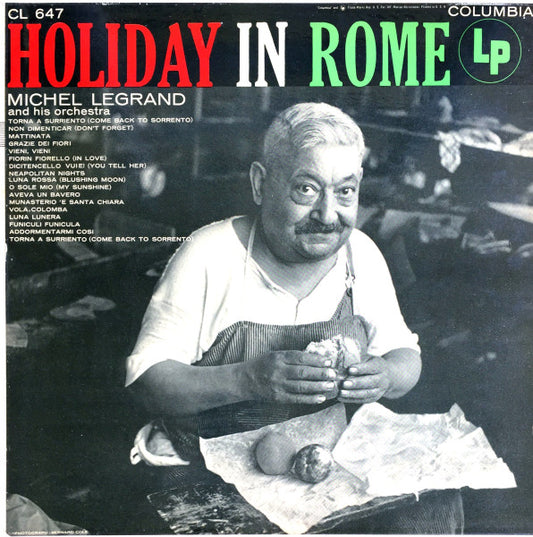Michel Legrand And His Orchestra – Holiday In Rome  - 1955- Easy Listening - Jazz, Folk, (Rare Vinyl)