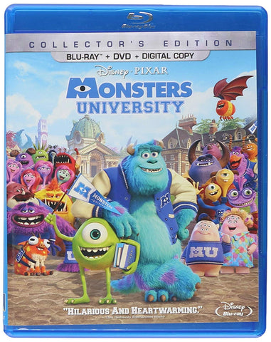 Monsters University: Collector's Edition (Bilingual) [Blu-ray + DVD + Digital Copy] Mint Used
