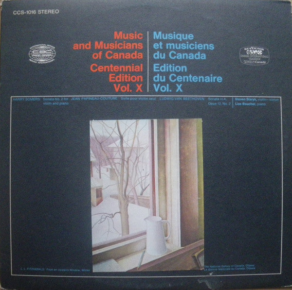 Music And Musicians Of Canada Centennial Edition Vol. X - Classical ( vinyl)